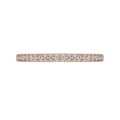Madrid - 14K Rose Gold Diamond Wedding Band
