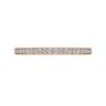 Straight Wedding Ring in 14k Rose Gold with Round Natural Diamond at Gabriel & Co.