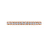 Straight Wedding Ring in 14k Rose Gold with Round Natural Diamond at Gabriel & Co.