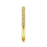 Straight Wedding Ring in 14k Yellow Gold with Round Natural Diamond at Gabriel & Co.