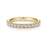 Straight Wedding Ring in 14k Yellow Gold with Round Natural Diamond at Gabriel & Co.