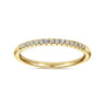 Straight Wedding Ring in 14k Yellow Gold with Round Natural Diamond at Gabriel & Co.