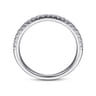 Straight Wedding Ring in Platinum with Round Natural Diamond at Gabriel & Co.