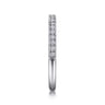 Straight Wedding Ring in Platinum with Round Natural Diamond at Gabriel & Co.