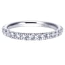 Straight Wedding Ring in Platinum with Round Natural Diamond at Gabriel & Co.