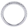 Straight Wedding Ring in Platinum with Round Natural Diamond at Gabriel & Co.