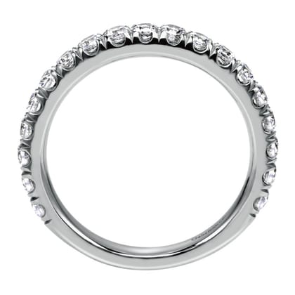 Madrid - Platinum French Pave Diamond Wedding Band