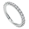 Straight Wedding Ring in Platinum with Round Natural Diamond at Gabriel & Co.