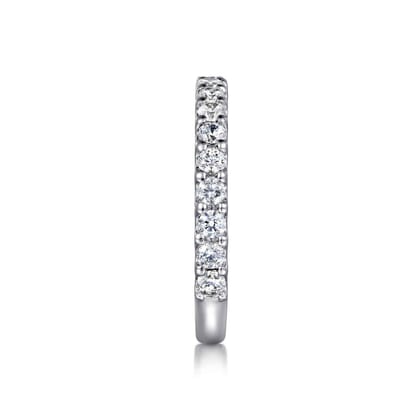 Madrid - Platinum French Pave Diamond Wedding Band
