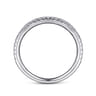 Straight Wedding Ring in Platinum with Round Natural Diamond at Gabriel & Co.