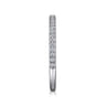 Straight Wedding Ring in Platinum with Round Natural Diamond at Gabriel & Co.