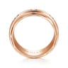 Magnus - 14K Rose Gold Diamond Men's Wedding Ring in Satin Finish - 0.5 ct