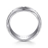 Magnus - 14K White Gold Diamond Men's Wedding Ring in Satin Finish - 0.5 ct