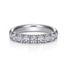 Straight Wedding Ring in Platinum with Round Natural Diamond at Gabriel & Co.