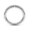Straight Wedding Ring in Platinum with Round Natural Diamond at Gabriel & Co.