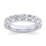 Straight Wedding Ring in 14k White Gold with Round Natural Diamond at Gabriel & Co.
