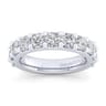 Straight Wedding Ring in 14k White Gold with Round Natural Diamond at Gabriel & Co.