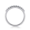 Straight Wedding Ring in 14k White Gold with Round Natural Diamond at Gabriel & Co.
