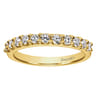 Straight Wedding Ring in 14k Yellow Gold with Round Natural Diamond at Gabriel & Co.
