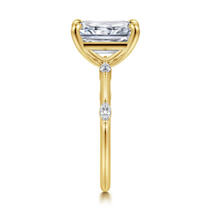 Marline - 14K Yellow Gold Radiant Cut Diamond Engagement Ring