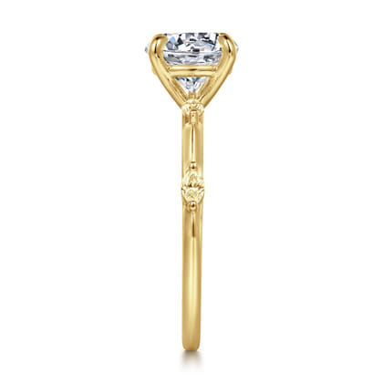 Marline - 14K Yellow Gold Round Diamond Engagement Ring