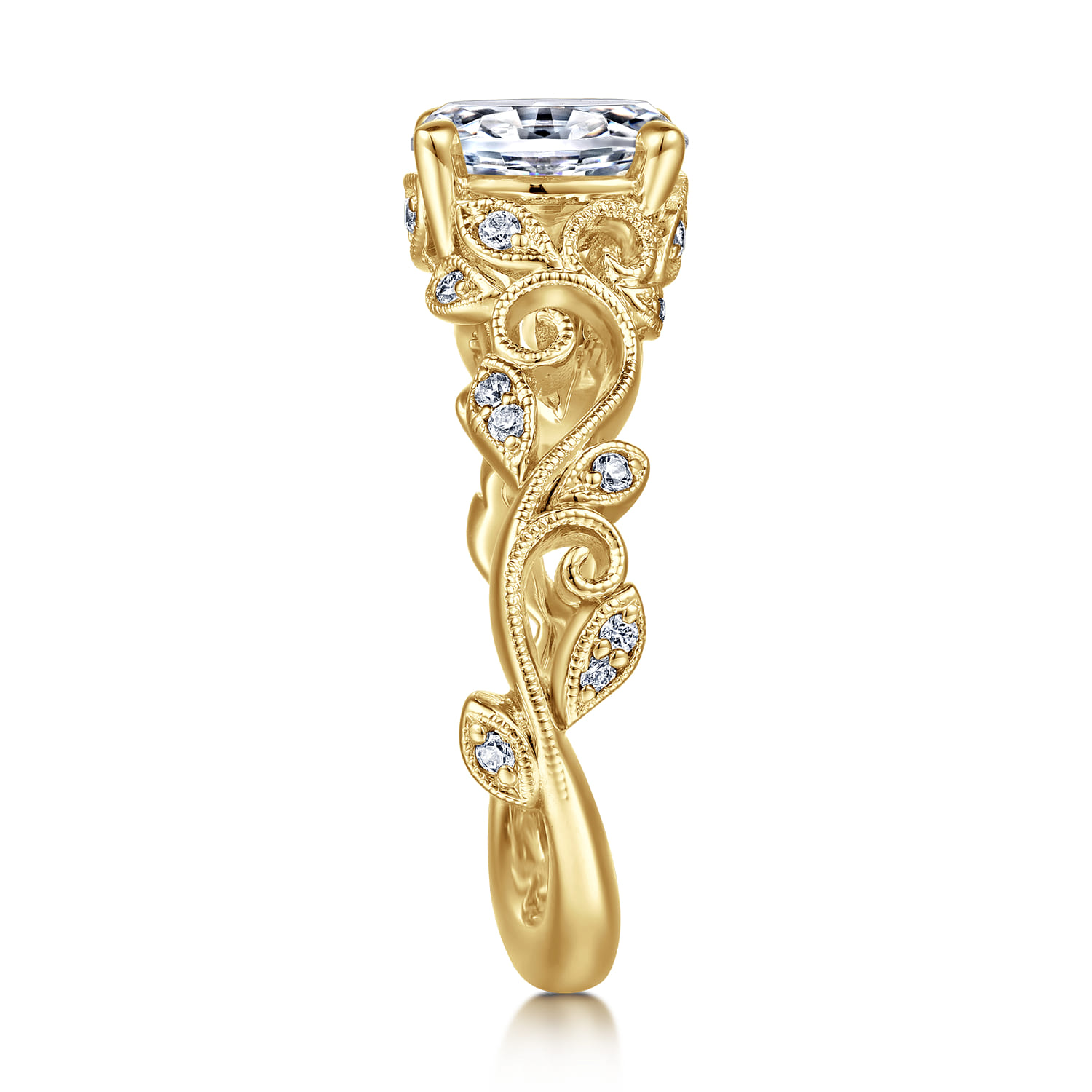 Martedi - 14K Yellow Gold Diamond Engagement Ring