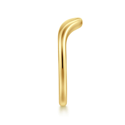 Marty - Curved 14K Yellow Gold Anniversary Band