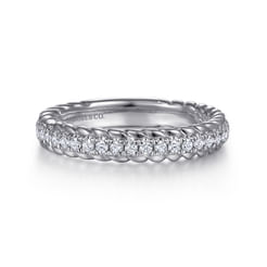 Massa - 14K White Gold Diamond Anniversary Band