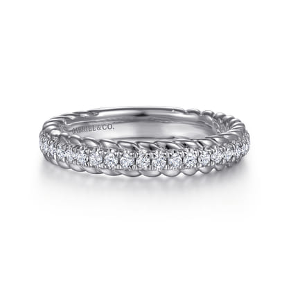 Massa - 14K White Gold Diamond Anniversary Band