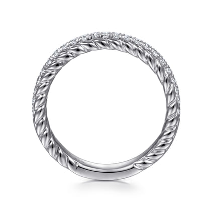 Massa - 14K White Gold Diamond Anniversary Band