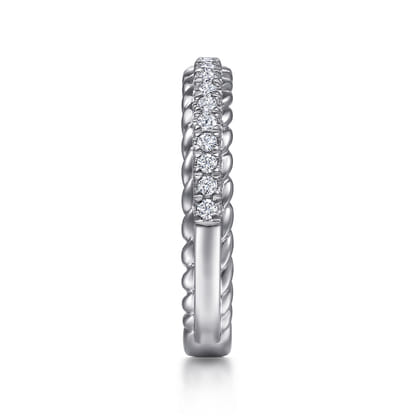 Massa - 14K White Gold Diamond Anniversary Band