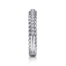 Fancy Wedding Ring in 14k White Gold with Round Natural Diamond at Gabriel & Co.
