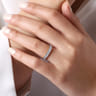 Fancy Wedding Ring in 14k White Gold with Round Natural Diamond at Gabriel & Co.
