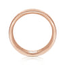 Matteo - 14K Rose Gold 6mm - Men's Wedding Band in Sand Blast Finish