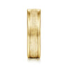 Matteo - 14K Yellow Gold 6mm - Men's Wedding Band in Sand Blast Finish