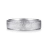 Matthew - 14K White Gold 6mm - Men's Wedding Band in Horizontal Brush Finish
