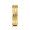 Matthew - 14K Yellow Gold 6mm - Men's Wedding Band in Horizontal Brush Finish