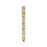 Fancy Wedding Ring in 14k Yellow Gold with Baguette Natural Diamond at Gabriel & Co.