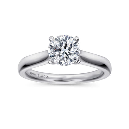 McKinley - 14K White Gold Round Diamond Engagement Ring