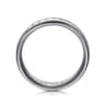 Mens Alternative 6mm Beveled Tantalum and 14K White Gold Band
