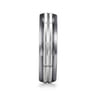 Mens Alternative 6mm Beveled Tantalum and 14K White Gold Band