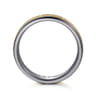 Mens Alternative 6mm Beveled Tantalum and 14K Yellow Gold Band