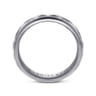 Mens Alternative 6mm Round Tantalum and 14K White Gold Band