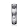 Mens Alternative 6mm Round Tantalum and 14K White Gold Band