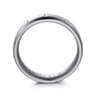Mens Alternative 6mm Round Tantalum and 14K White Gold Band