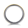 Mens Alternative 6mm Round Tantalum and 14K Yellow Gold Band