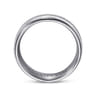 Mens Alternative 8mm Beveled Tantalum and 14K White Gold Band