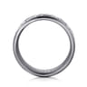 Mens Alternative 8mm Round Tantalum and 14K White Gold Band