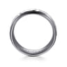 Mens Alternative 8mm Round Tantalum and 14K White Gold Band