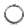 Mens Alternative 8mm Round Tantalum and 14K White Gold Band